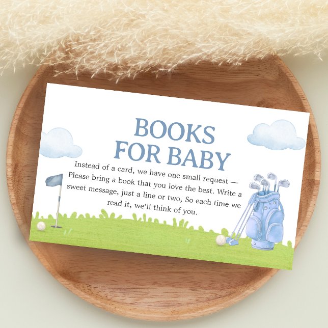 A Little Putter Golf Baby Shower Books for Baby Enclosure Card (Golf A Little Putter Baby Shower Books for Baby)