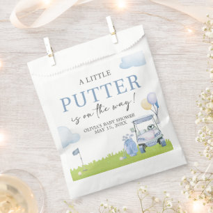 A Little Putter Golf Baby Shower Favor Bag