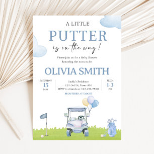 A Little Putter Golf Baby Shower Invitation