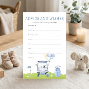 A Little Putter Golf Shower Advice and Wishes Game