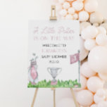 A Little Putter Pink Golf Baby Shower Welcome Sign<br><div class="desc">This is a A Little Putter Pink Golf Baby Shower Welcome Sign!</div>