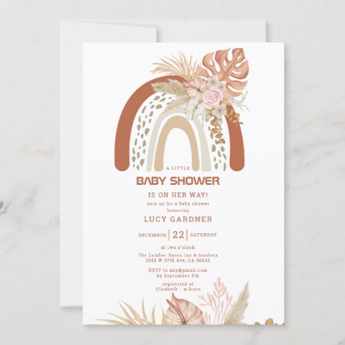 A Little Rainbow  Girl Baby Shower