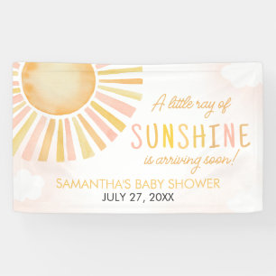 A Little Ray of Sunshine Baby Shower Banner