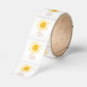 A Little Ray of Sunshine Baby Shower Classic Round Sticker