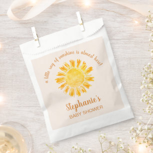 A Little Ray Of Sunshine Baby Shower Favor Bag