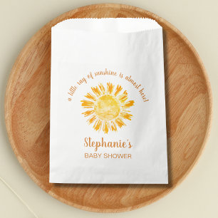 A Little Ray Of Sunshine Baby Shower Favor Bag