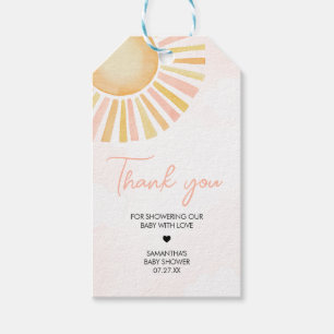 A Little Ray of Sunshine Baby Shower Favor Tags