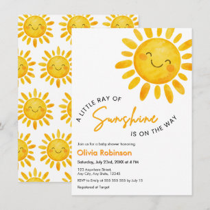 A Little Ray of Sunshine Baby Shower Invitation