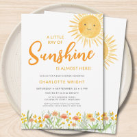 A Little Ray Of Sunshine Baby Shower