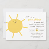 A Little Ray of Sunshine Baby Shower Invitation (Front)