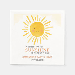 A Little Ray of Sunshine Baby Shower Napkins