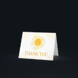 A Little Ray of Sunshine Baby Shower Thank You Card<br><div class="desc">Express your gratitude with Sunshine Baby Shower Thank You Card Printable,  a perfect way to share your heartfelt thanks. Adorned with adorable baby motifs this customizable card adds a touch of sweetness to your appreciation. Personalize to convey your thanks in the most charming and memorable way!

BS251</div>