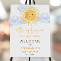 A Little Ray Of Sunshine Baby Shower Welcome