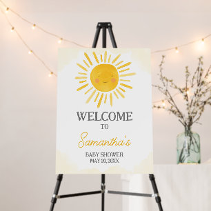 A Little Ray of Sunshine Baby Shower Welcome Sign
