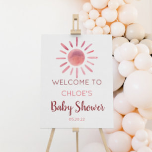 A Little Ray Of Sunshine Baby Shower Welcome Sign
