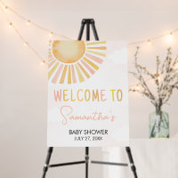 A Little Ray of Sunshine Baby Shower Welcome Sign