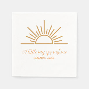 A Little Ray of Sunshine Boho Baby Shower  Napkins