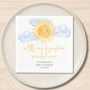 A Little Ray Of Sunshine Boho Baby Shower  Napkins