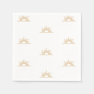 A Little Ray of Sunshine Boho Baby Shower  Napkins