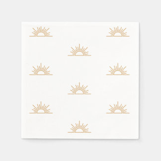 A Little Ray of Sunshine Boho Baby Shower Napkins
