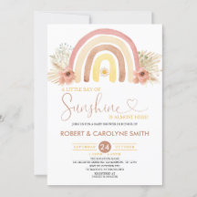 A Little Ray of Sunshine Boho Rainbow Baby Shower