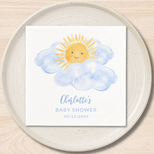 A Little Ray Of Sunshine Boy's Baby Shower Napkins