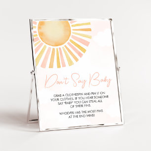 A Little Ray of Sunshine Don't Say Baby Poster
