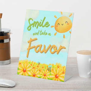 A Little Ray of Sunshine - Favor Pedestal Sign