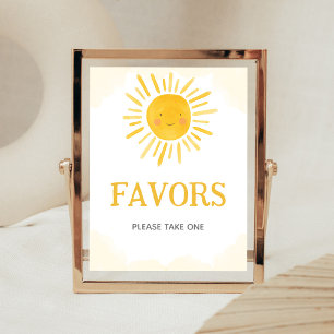 A Little Ray of Sunshine Favors Sign
