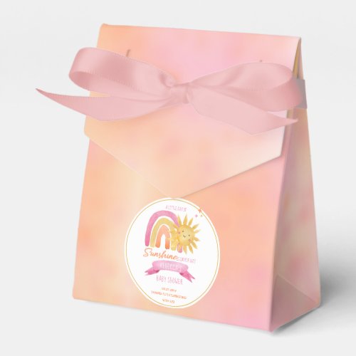 A Little Ray of Sunshine Girl Baby Shower  Favor Boxes