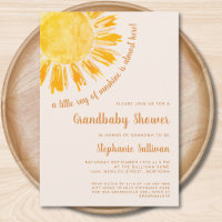 A Little Ray of Sunshine Grandma Baby Shower
