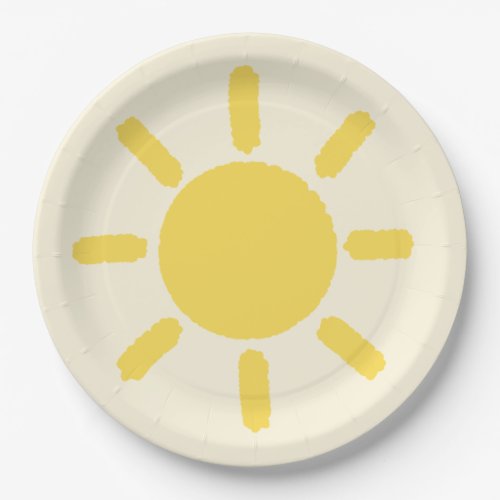 A Little Ray of Sunshine Party plates