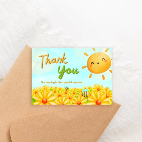 A Little Ray of Sunshine _ Thank You Card
