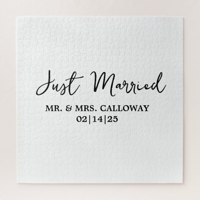 A Little Retro Just Married  Jigsaw Puzzle (Vertical)