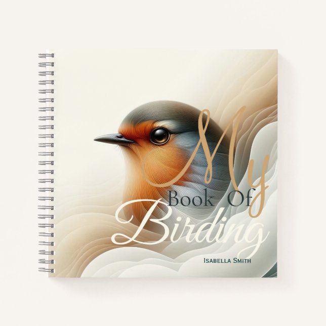 A Little Robin Book Of Birding Personalized  (Front)