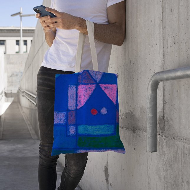 A little room in Venice by Paul Klee, Abstract Art Tote Bag (Creator Uploaded)