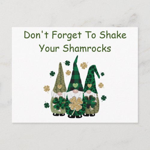 A Little Shamrock Humor Postcard
