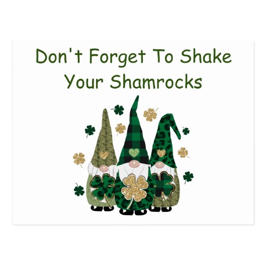 A Little Shamrock Humor Postcard