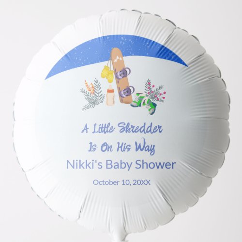 A Little Shredder Snowboard Balloon
