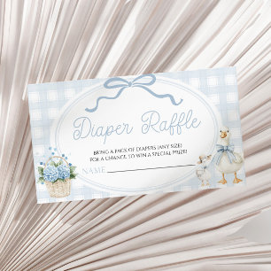 A Little Silly Goose Baby Shower Diaper Raffle Enclosure Card