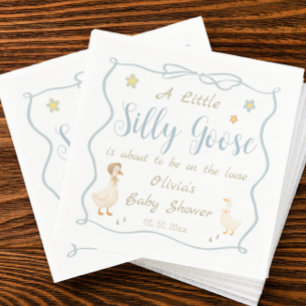 A Little Silly Goose Baby Shower  Napkins