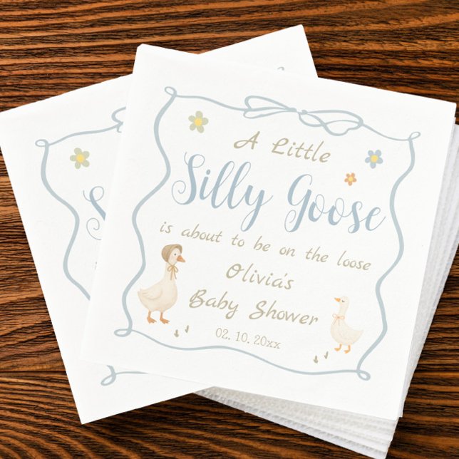A Little Silly Goose Baby Shower  Napkins (Creator Uploaded)