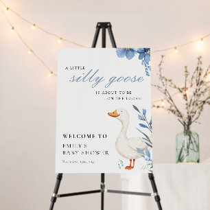 A Little Silly Goose Boy Baby Shower Foam Board