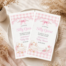 A Little Silly Goose Pink Cottagecore Baby Shower