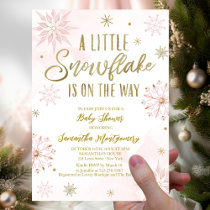 A Little Snowflake Baby Shower Budget Invitation