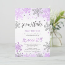 A little Snowflake Baby Shower Invitation
