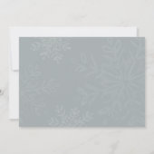 A little snowflake baby shower invitation (Back)
