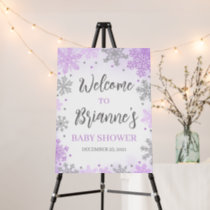 A little Snowflake Baby Shower  Welcome Sign
