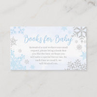 A Little Snowflake Blue Baby Shower Books for Baby