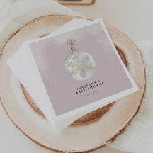 A Little Snowflake Blush Pink Baby Shower
